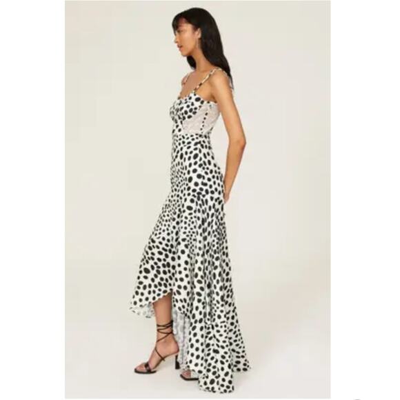 PatBO BOSSA LACE TRIM CORSET MAXI DRESS Size 4 S - Picture 2 of 9